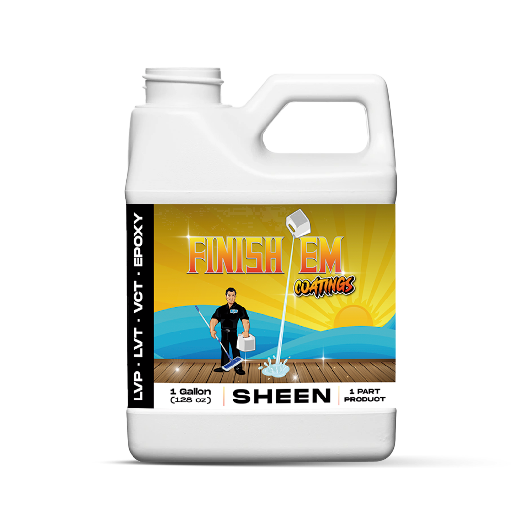 FINISH EM SHEEN COATING FOR LVP/LVT, VCT & Rubber TMF Store