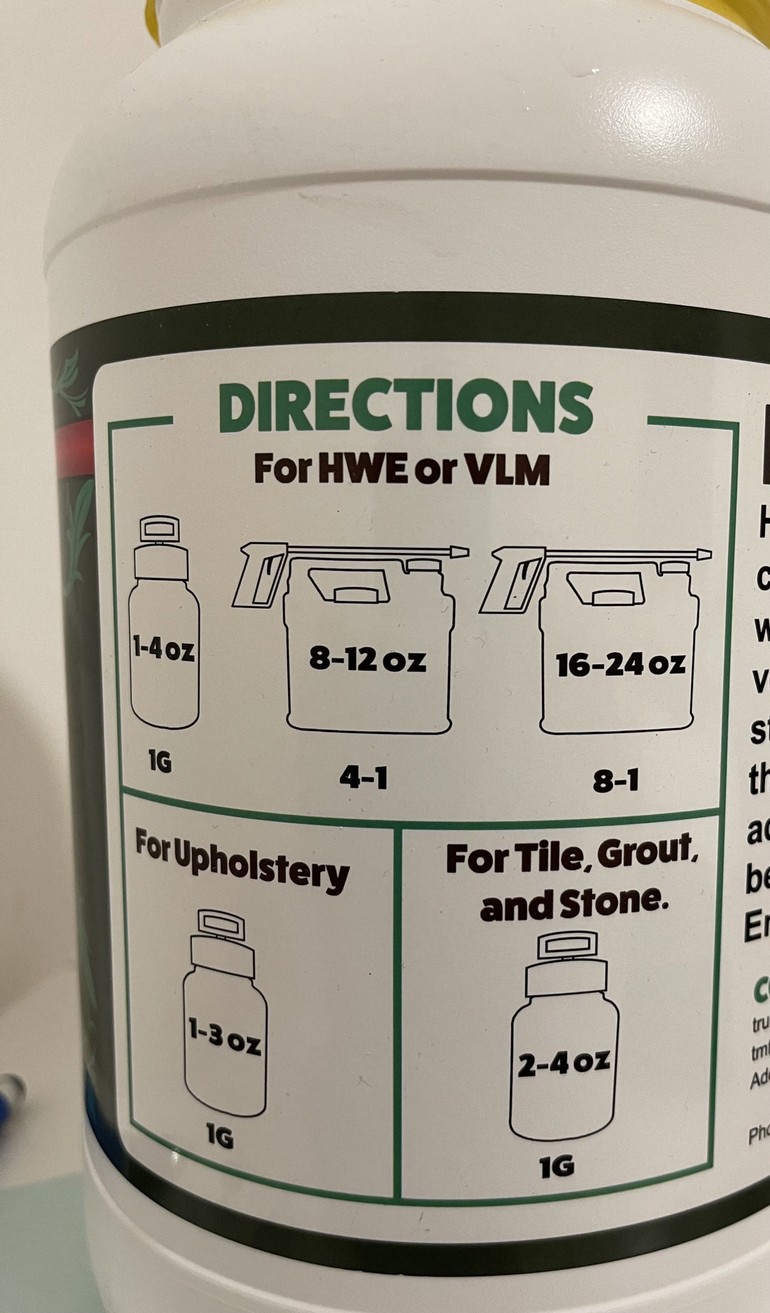 Green Label Thymol Infused PreSpray Super Concentrated for HWE/VLM TMF Store