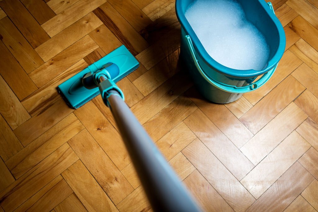 how to get rid of slick spot-on hardwood floor
