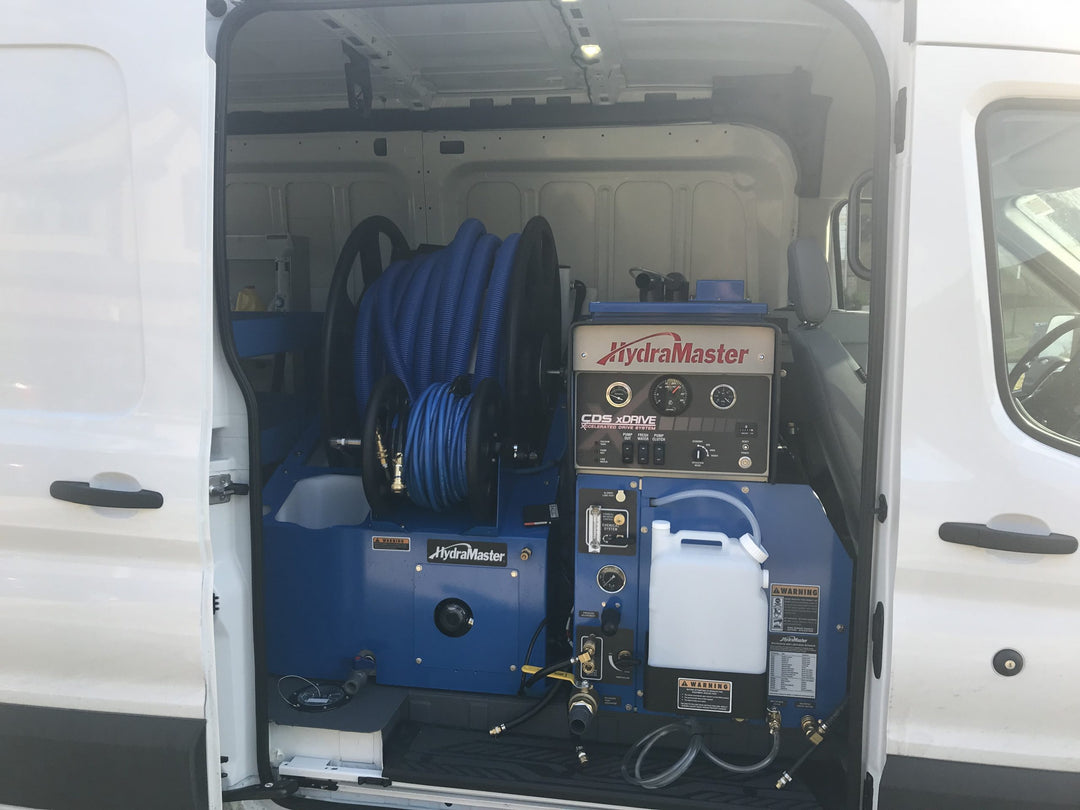 how do truck mount steam cleaning processes work. is the water fresh or reused