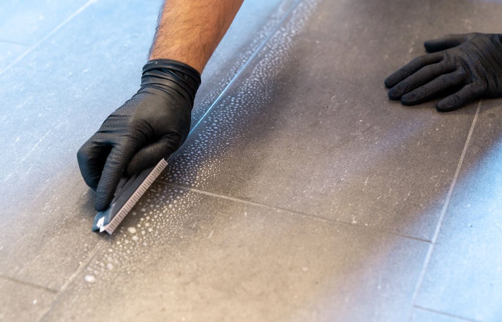how to clean porcelain tile after installation