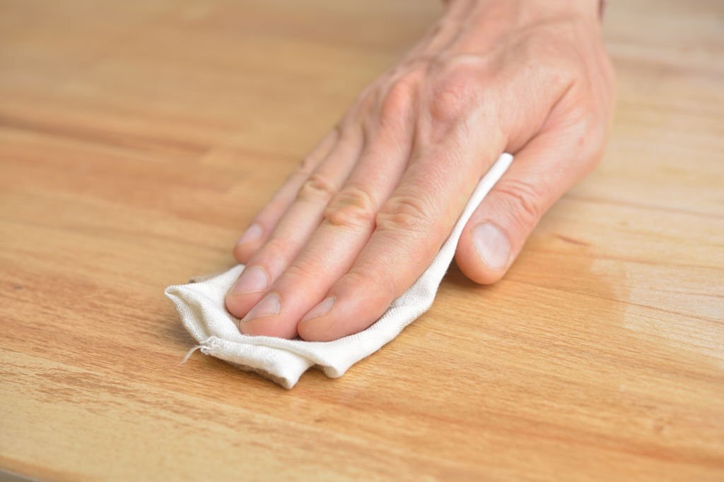 how to get an oil stain out of wood