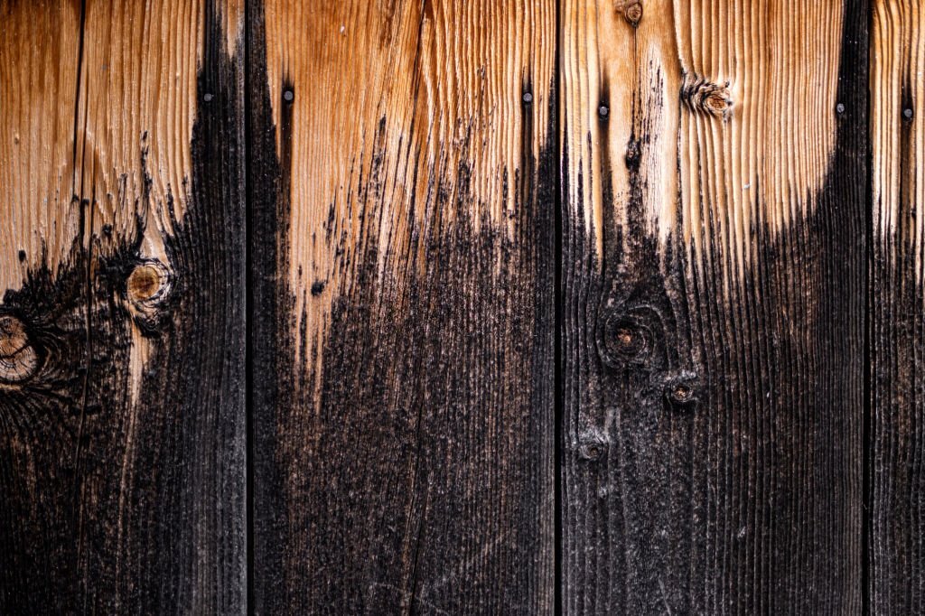 how to get black stain out of wood
