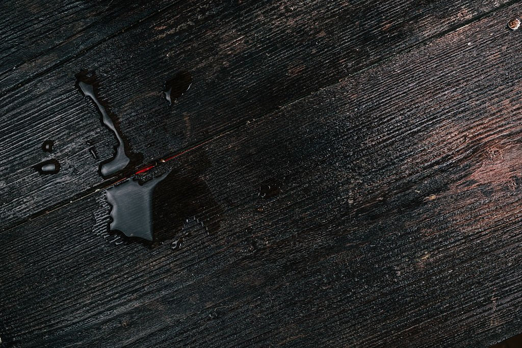 how to get blood out of wood