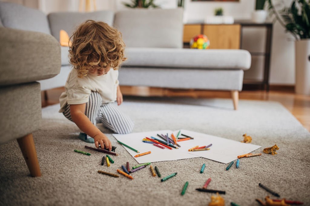 how to get crayon out of a carpet