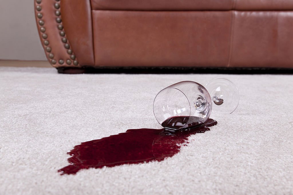 how to get red wine out of carpet