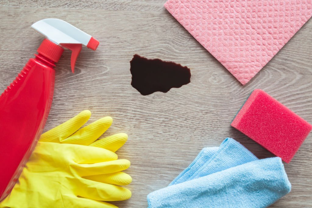 how to remove dark stains from hardwood floors