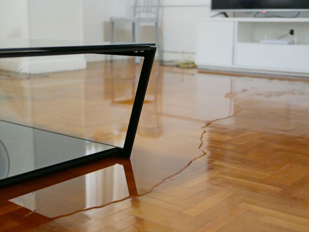 how to remove moisture from wood floor