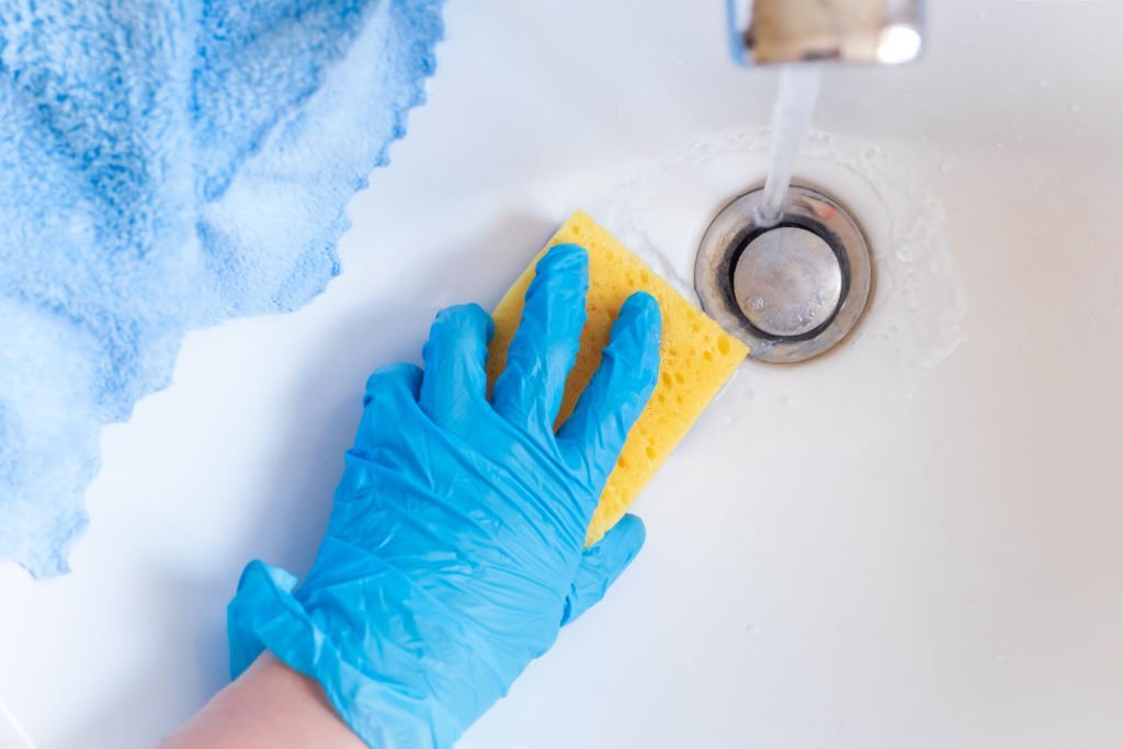 which chemical is appropriate to clean restroom surfaces