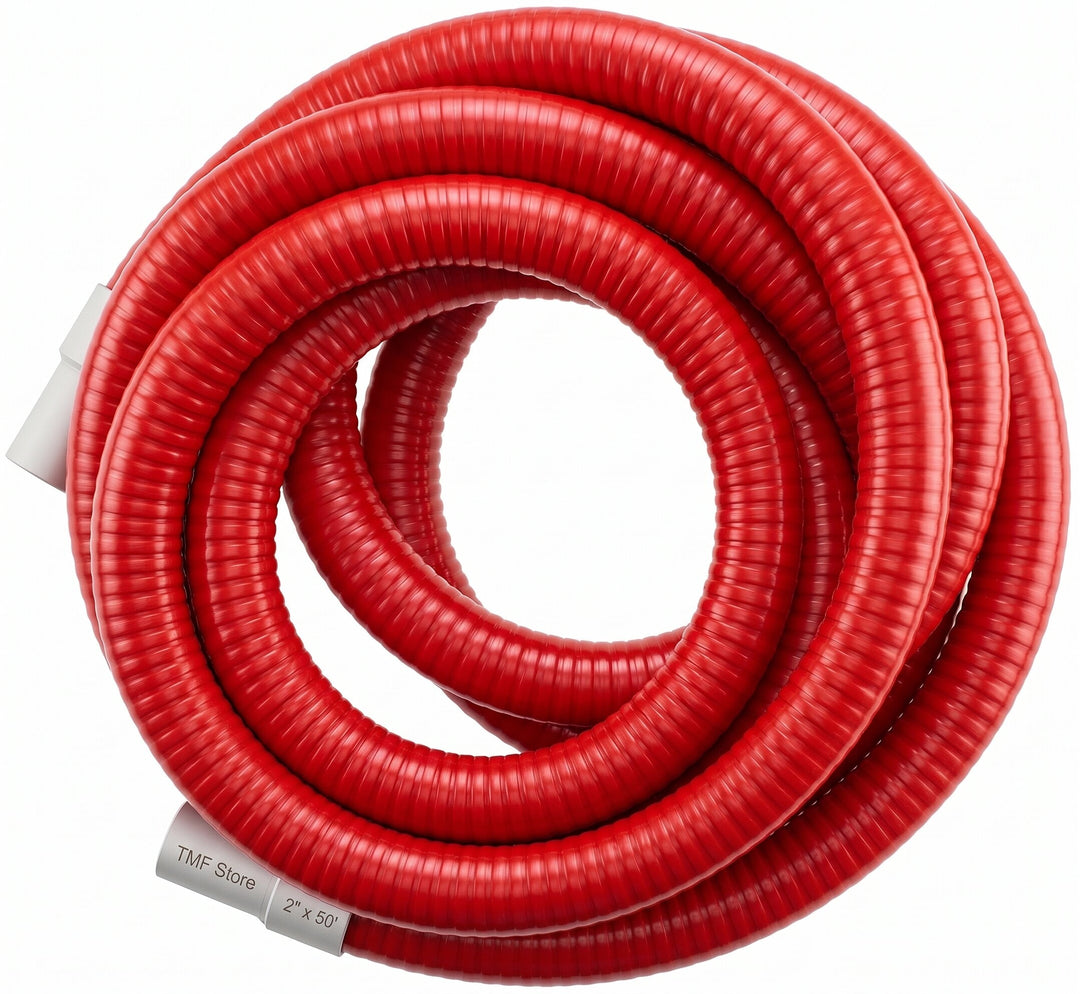 Heavy Duty Vacuum Hose - 2" x 50&