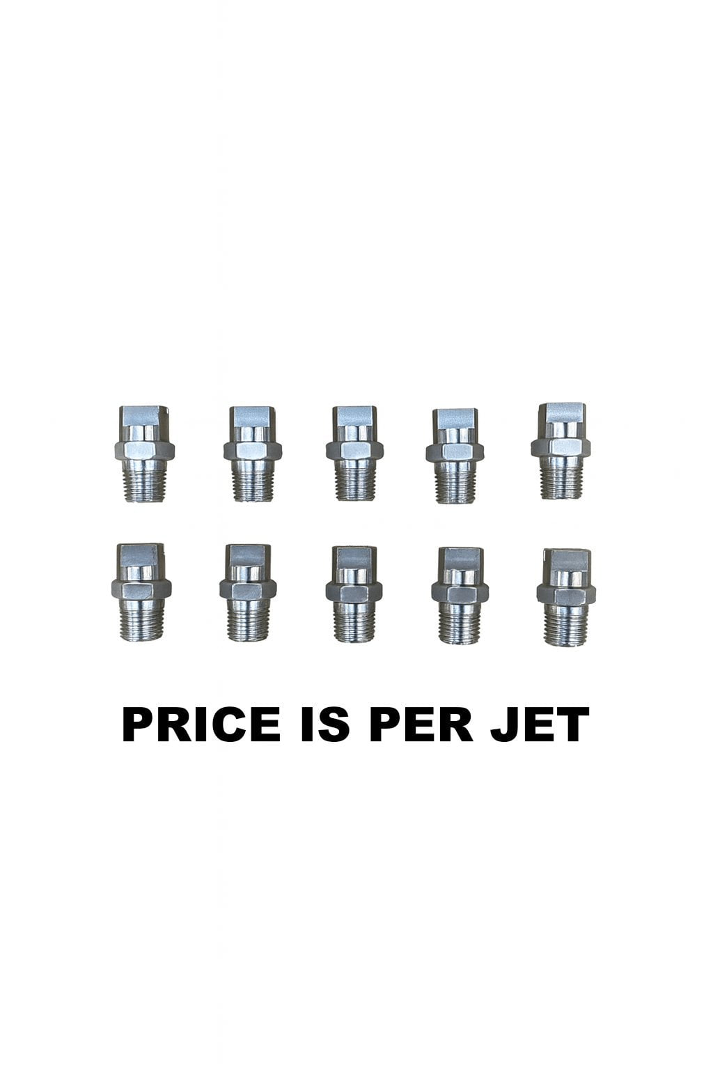 Hi Flow SS Jets for carpet cleaning wands - V-JET 1/8"