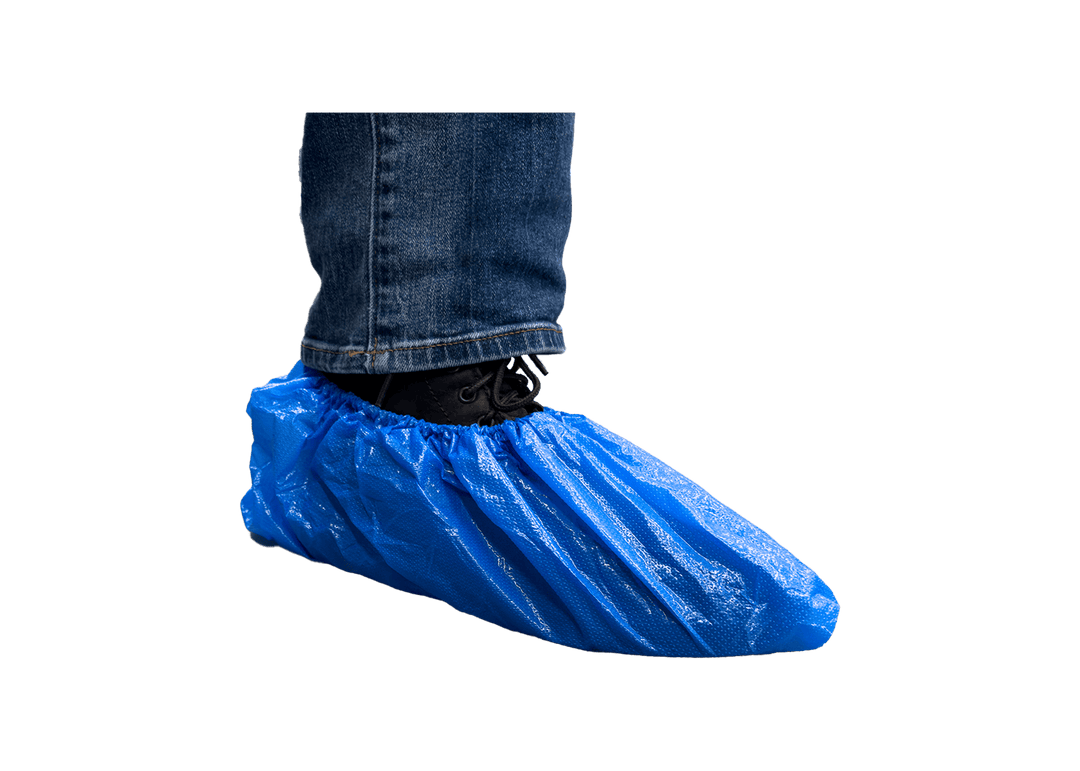 TMF Ultra Blue Shoe Cover Booties Semi Non Slip (50 Pairs - 100 pcs)