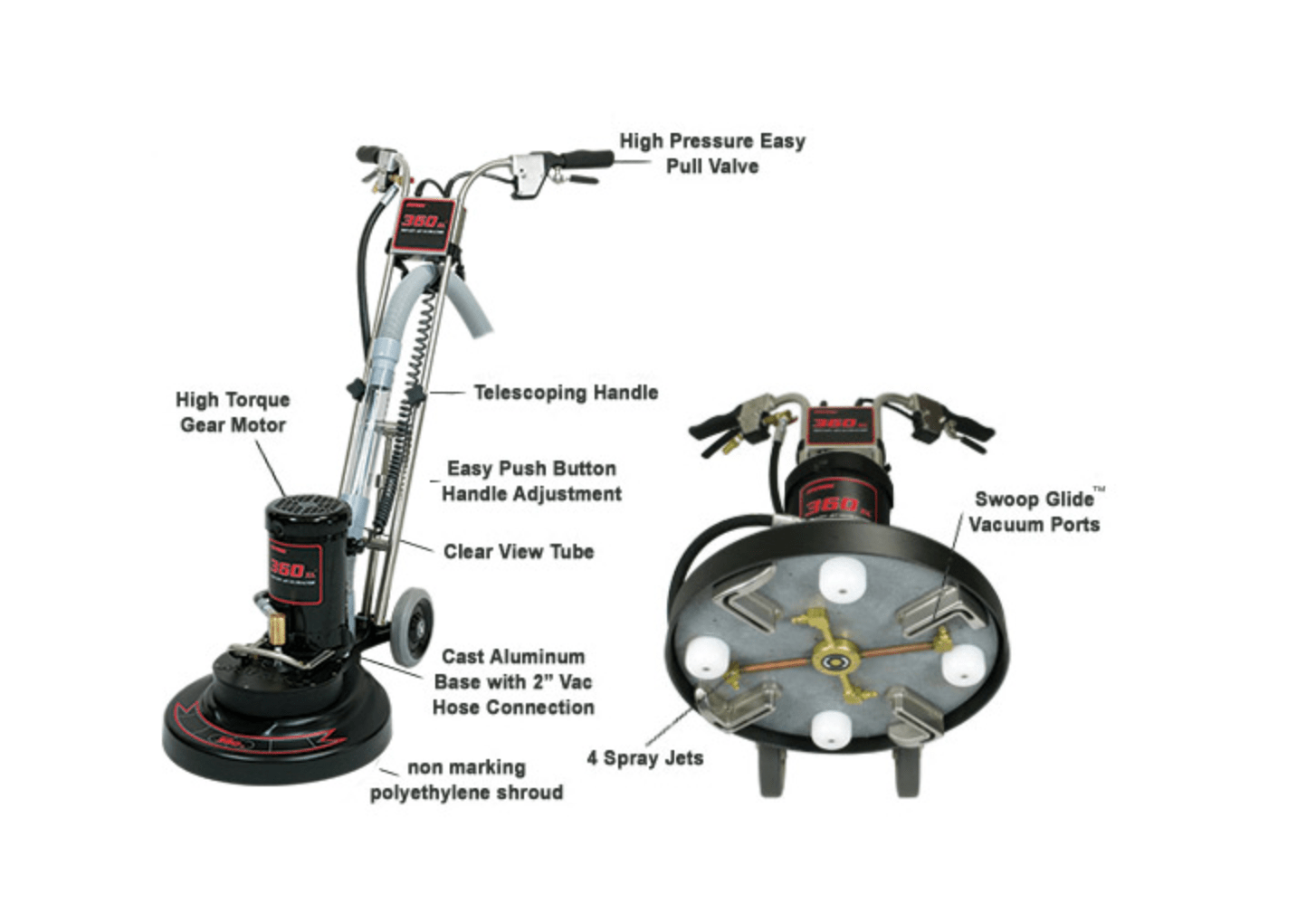 Rotovac 360 XL: Rotary Jet Extraction Cleaning Machine