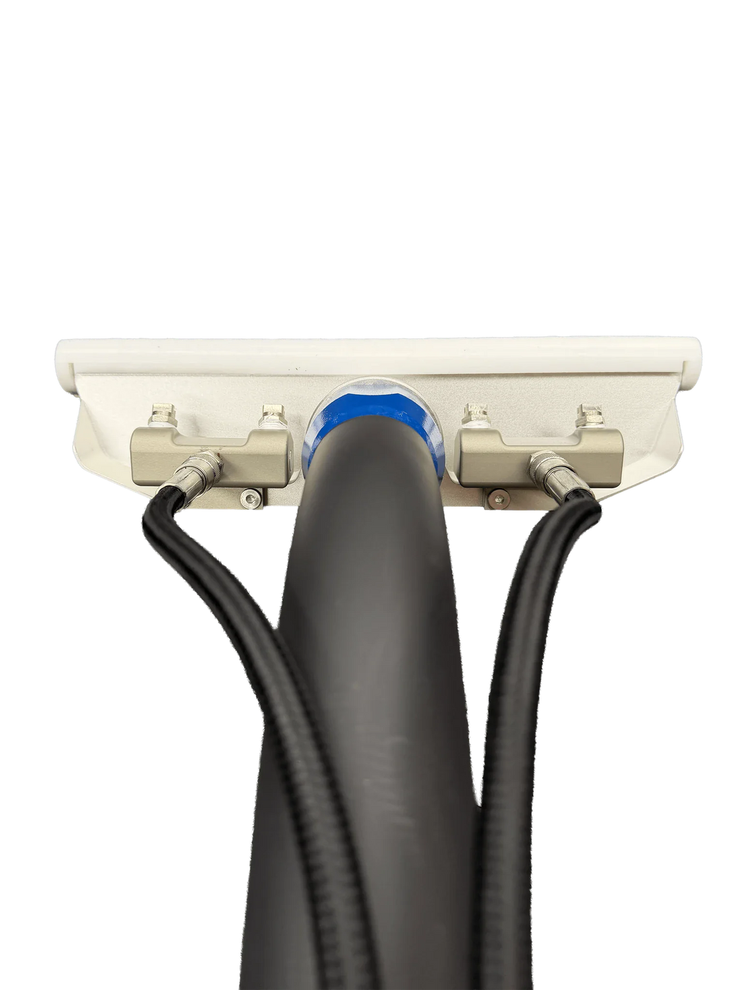 GenX6 swivel wand head with blue accent, alternate angle