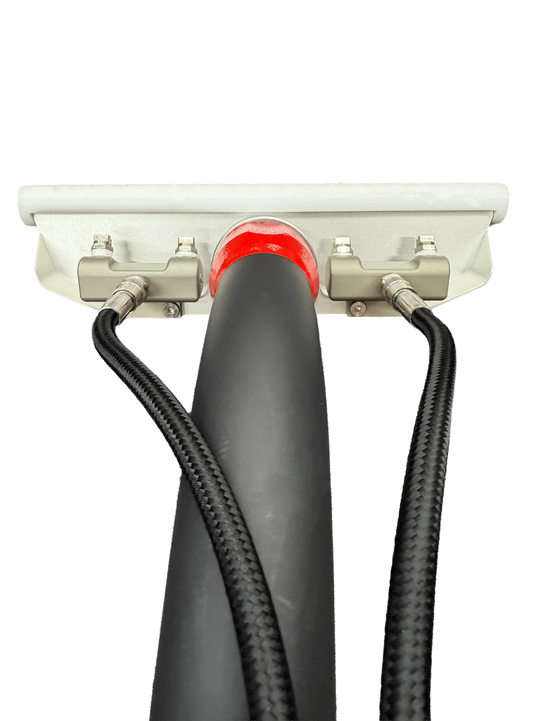 GenX6 swivel wand head with red accent, close-up