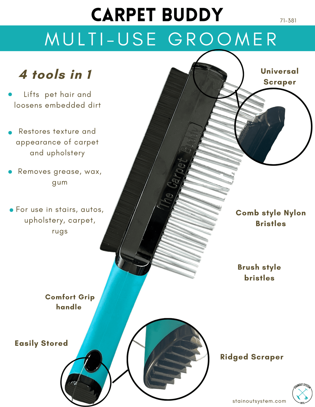 Carpet Buddy – The All-in-One Grooming Tool