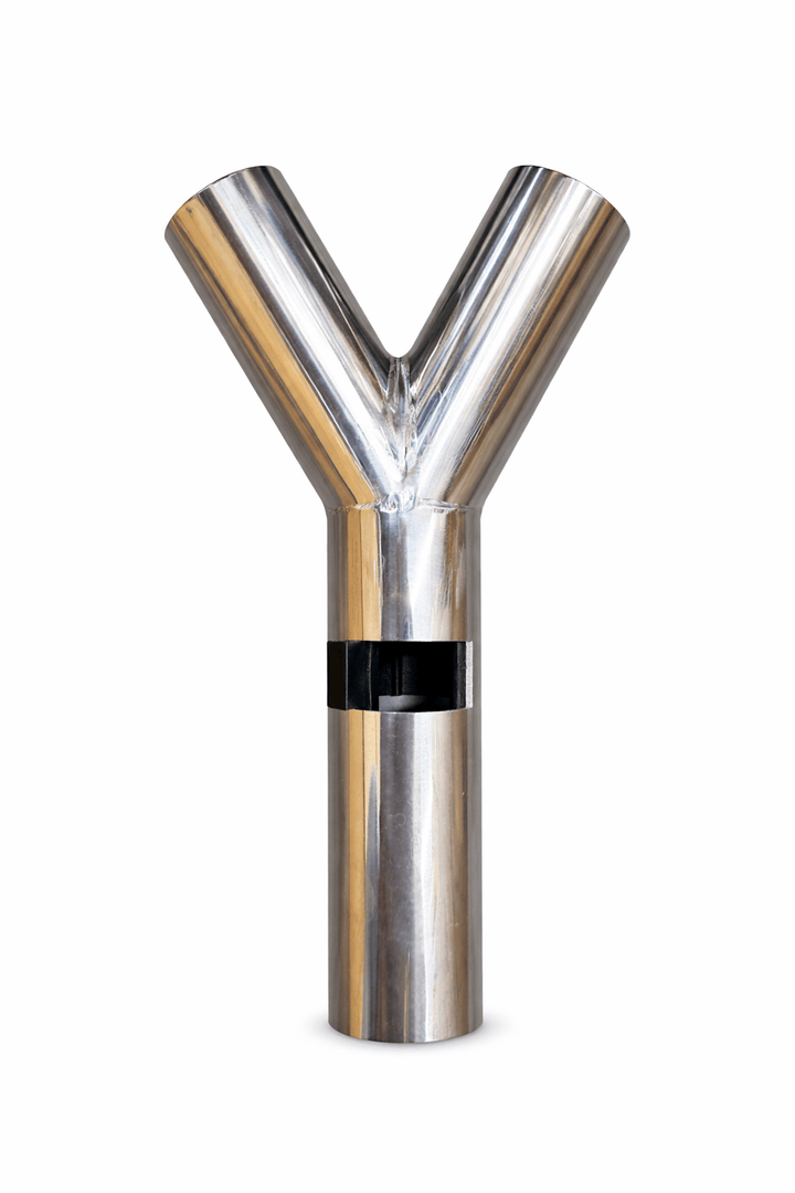 Vacuum Y Stainless Steel Splitter Connector Cuff Vac Release 1.5 inch