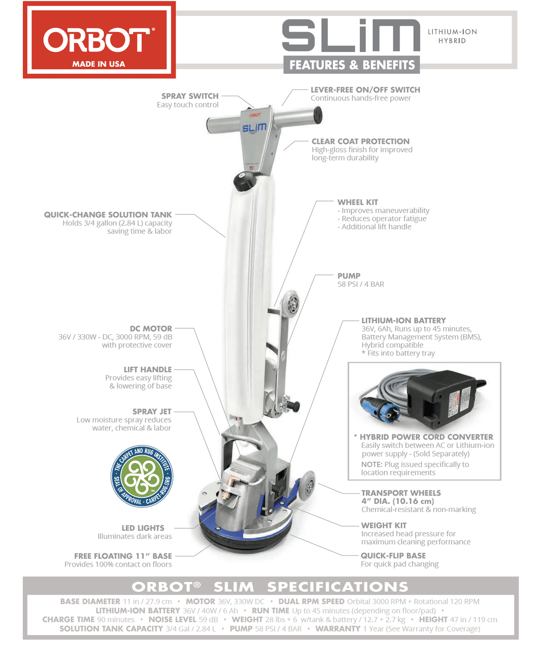 Orbot SLiM Cordless VLM Machine – TMF Store