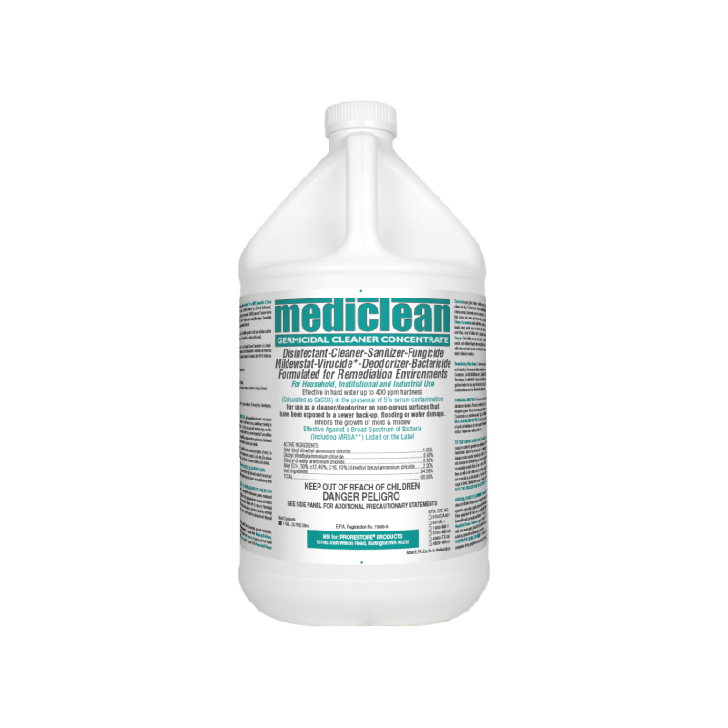 ProRestore, Antimicrobial, Mediclean Germicidal Cleaner, Lemon 4 Gallons TMF Store