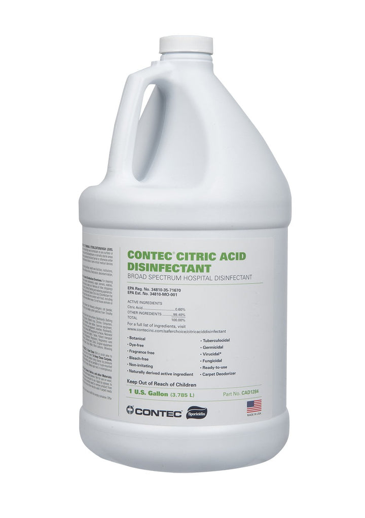 Contec Sporicidin Hospital Grade Disinfectant Citric Acid (4 Gallons) TMF Store